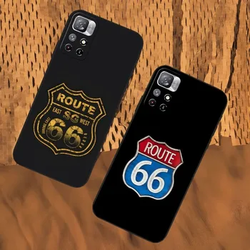 Route 66 Чехол Для Телефона Xiaomi 13 Poco M3 F3 X4 M4 X4 GT 11 9T 9 12 11T 9SE 11i Pro Ultra Note10 Lite Задняя Крышка